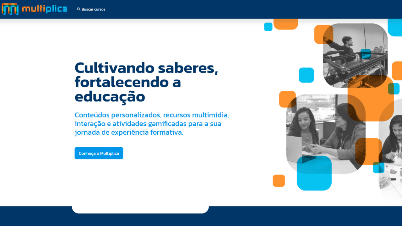 Multiplica reúne cursos online gratuitos e percursos formativos em ambiente digital da MultiRio 