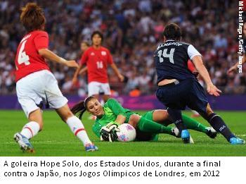Hope Solo EUA na final de 2012 contra o Japao Michael Regan Getty Images