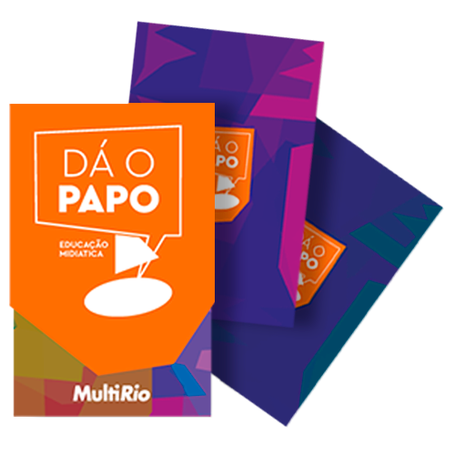 Banner do projeto dá o papo, de Educação Midiática