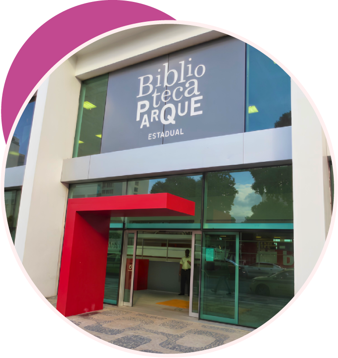 Ilustração da Biblioteca Parque Estadual, local do MOVA 2026